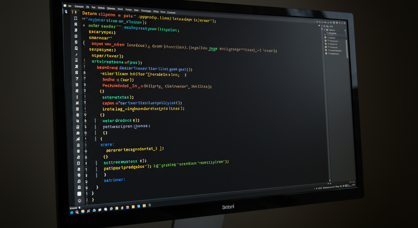 Abstract futuristic interface representing custom AI-generated e-learning interactions